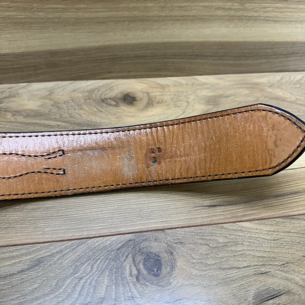 DON‎ HUME Duty Belt 28 30 Black Leather 2.25 in Oklahoma USA Made